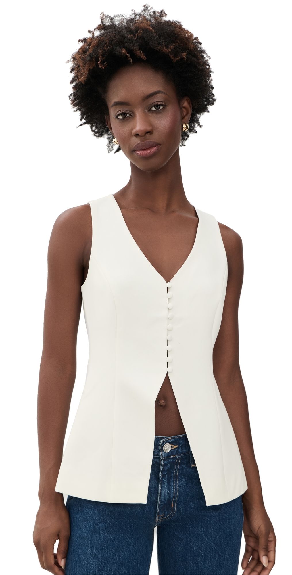 Favorite Daughter The Longline Vest Pearl M