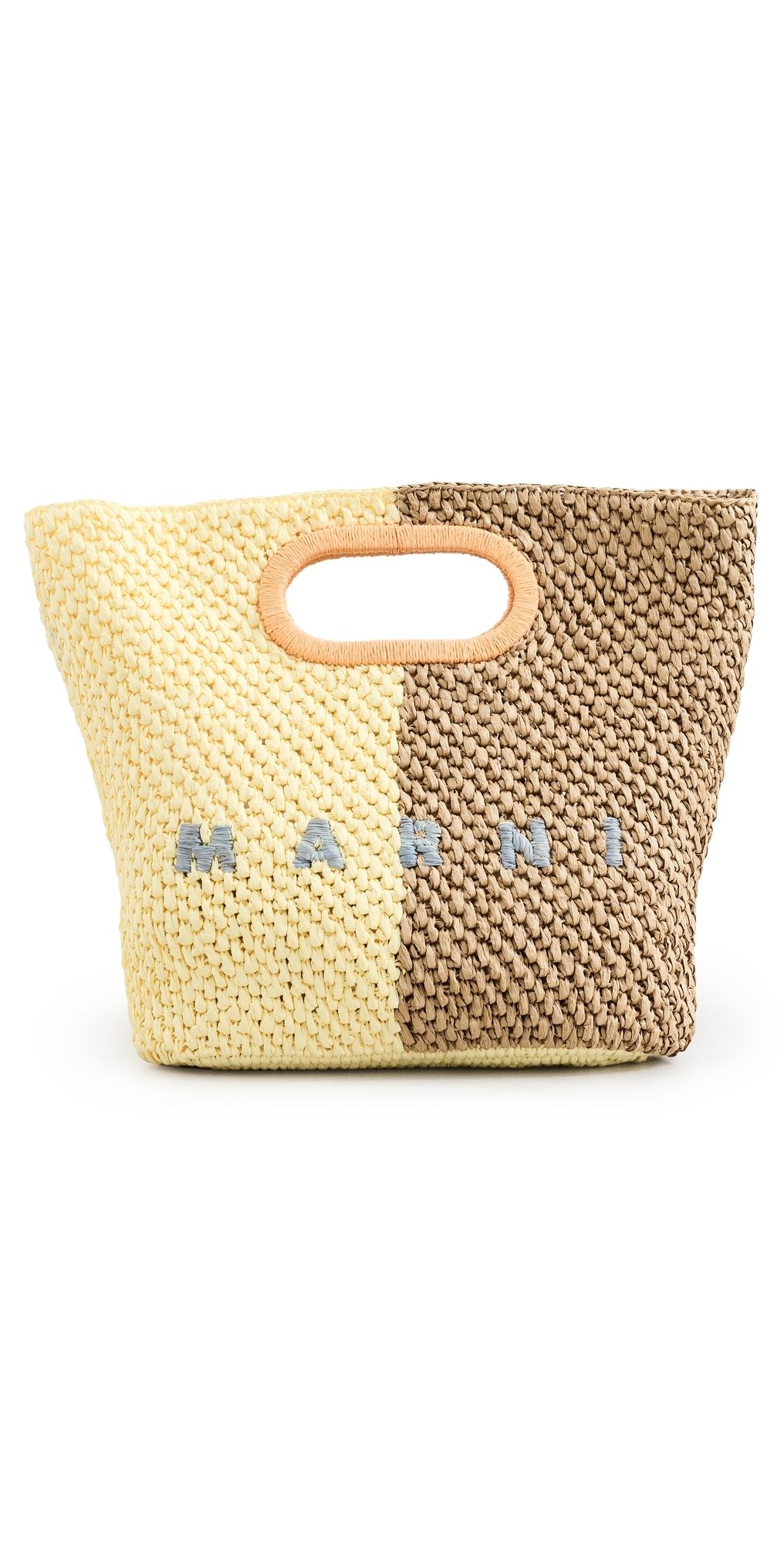 Marni Raffia Clutch Carrot/Shadow/Pompeii/Vanilla One Size