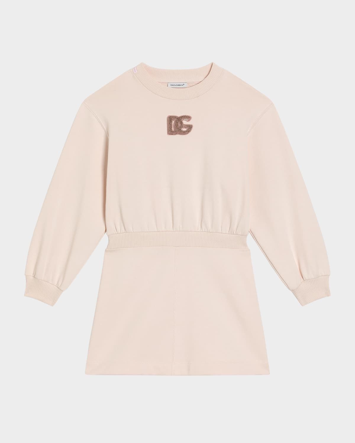 Girl & apos;s DG Paillette Felpa Patch Sweatshirt Dress, Size 8-14