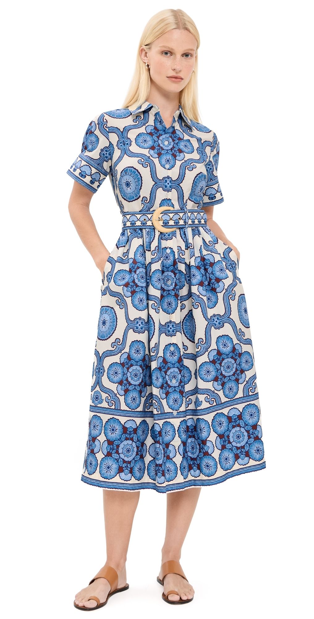 Cara Cara Malena Dress Mod Floral Blue 14