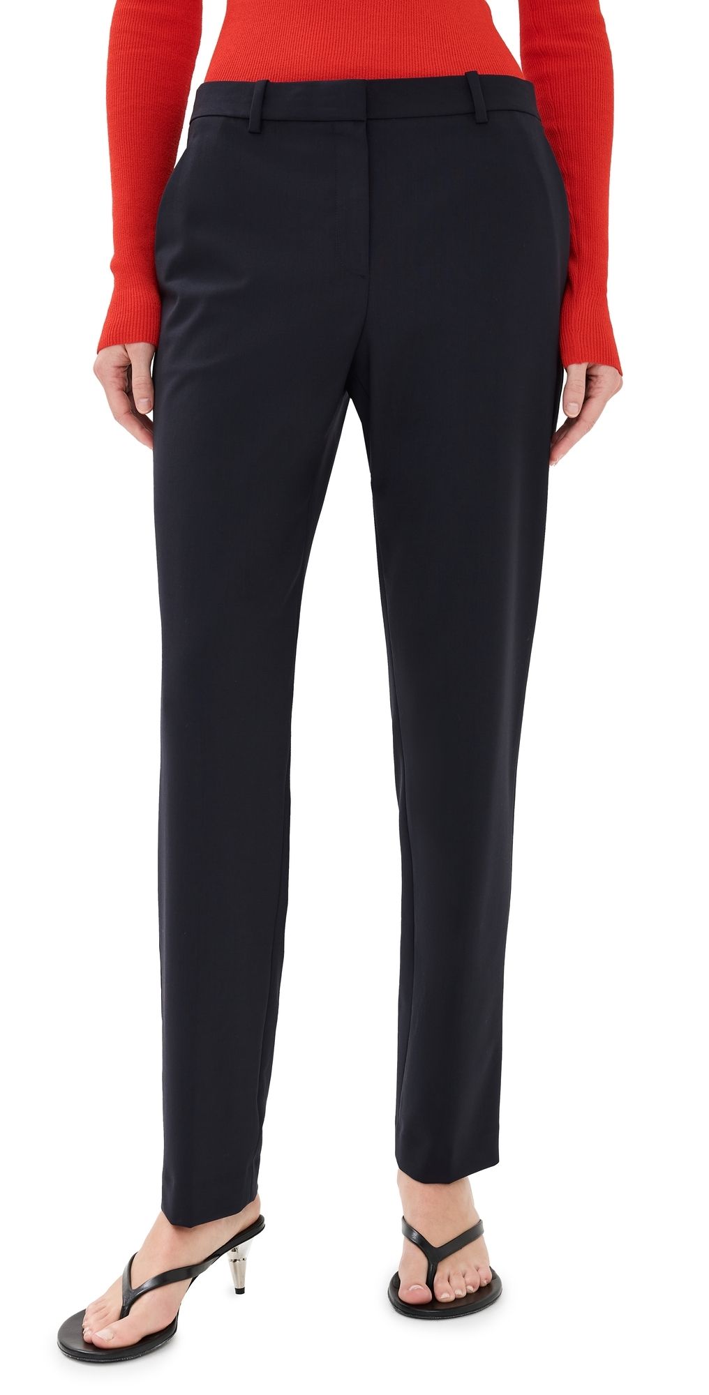 Theory Treeca Full Length Pants Deep Navy 4