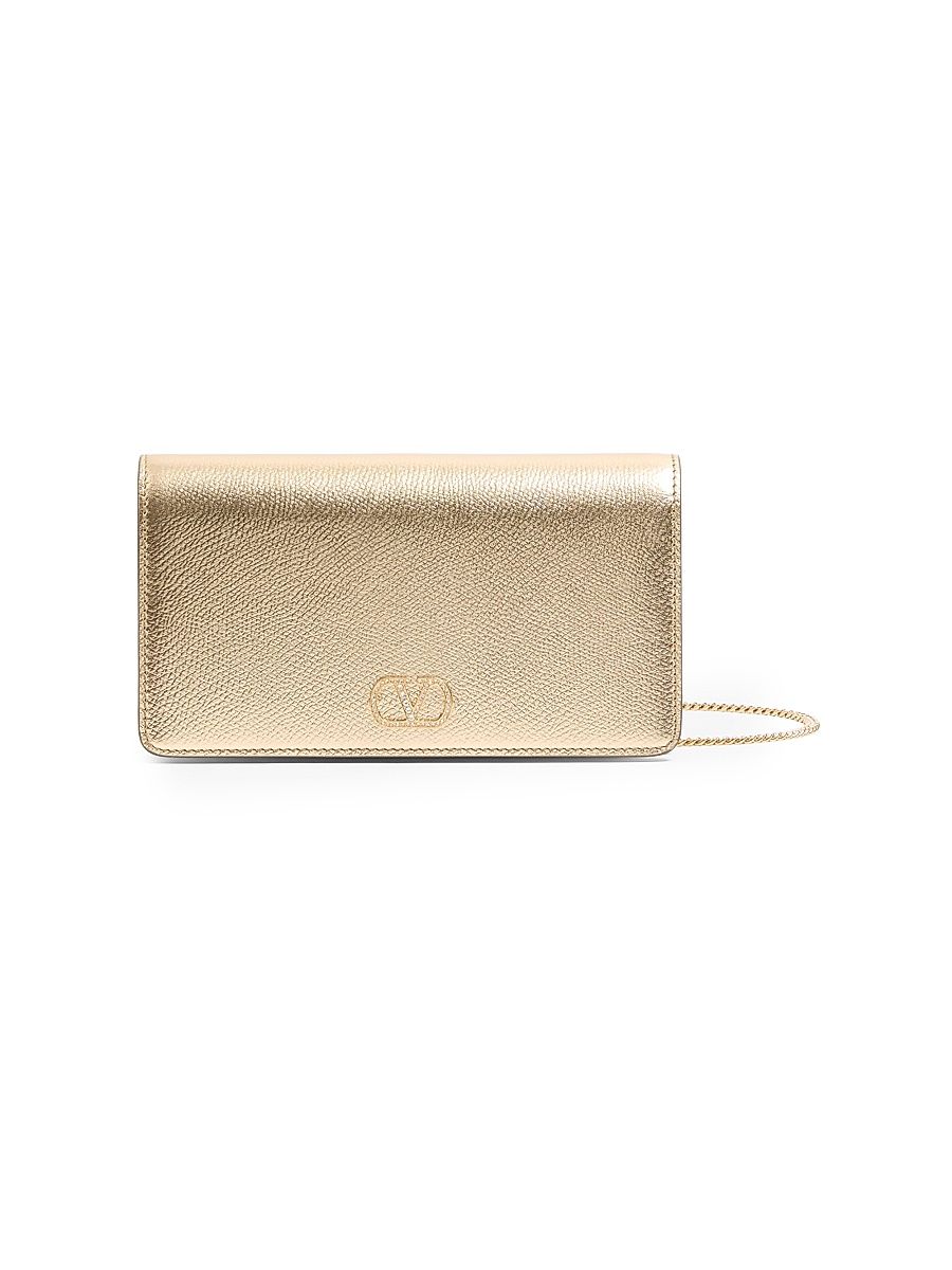 Women's VLogo Signature Mini Shoulder Bag - Gold Crystal