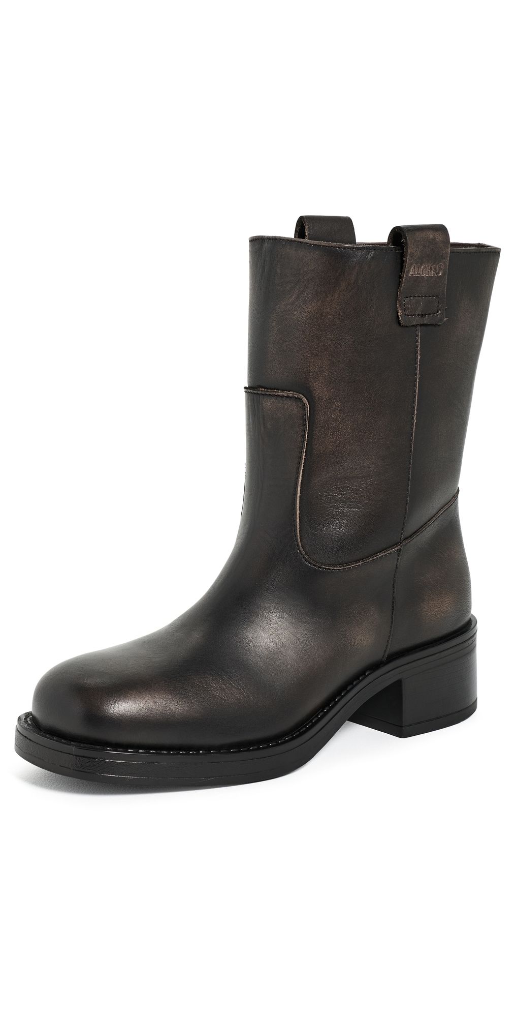 ALOHAS Rajan Vintage Effect Boots BRUSHED BROWN 38