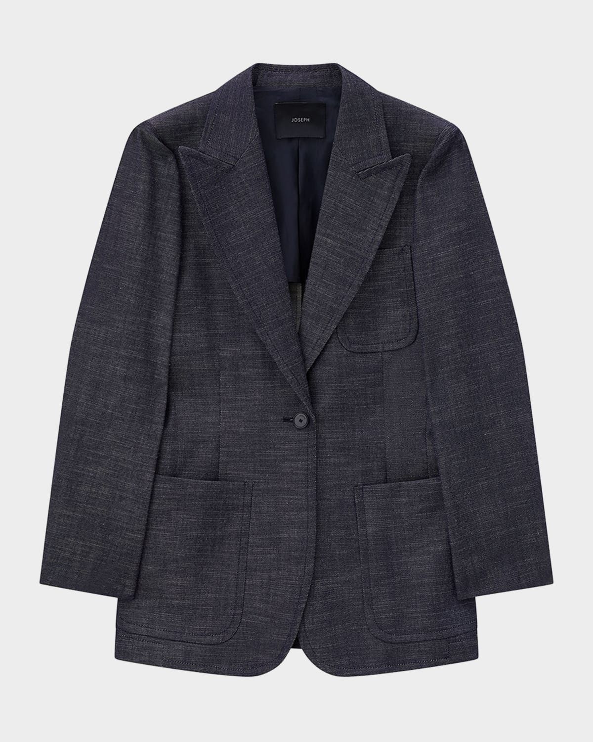 Cassini Single-Button Denim Jacket