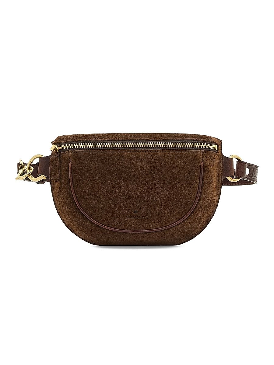 Women's Oliveta Suede Adjustable Belt Bag - Gianduia