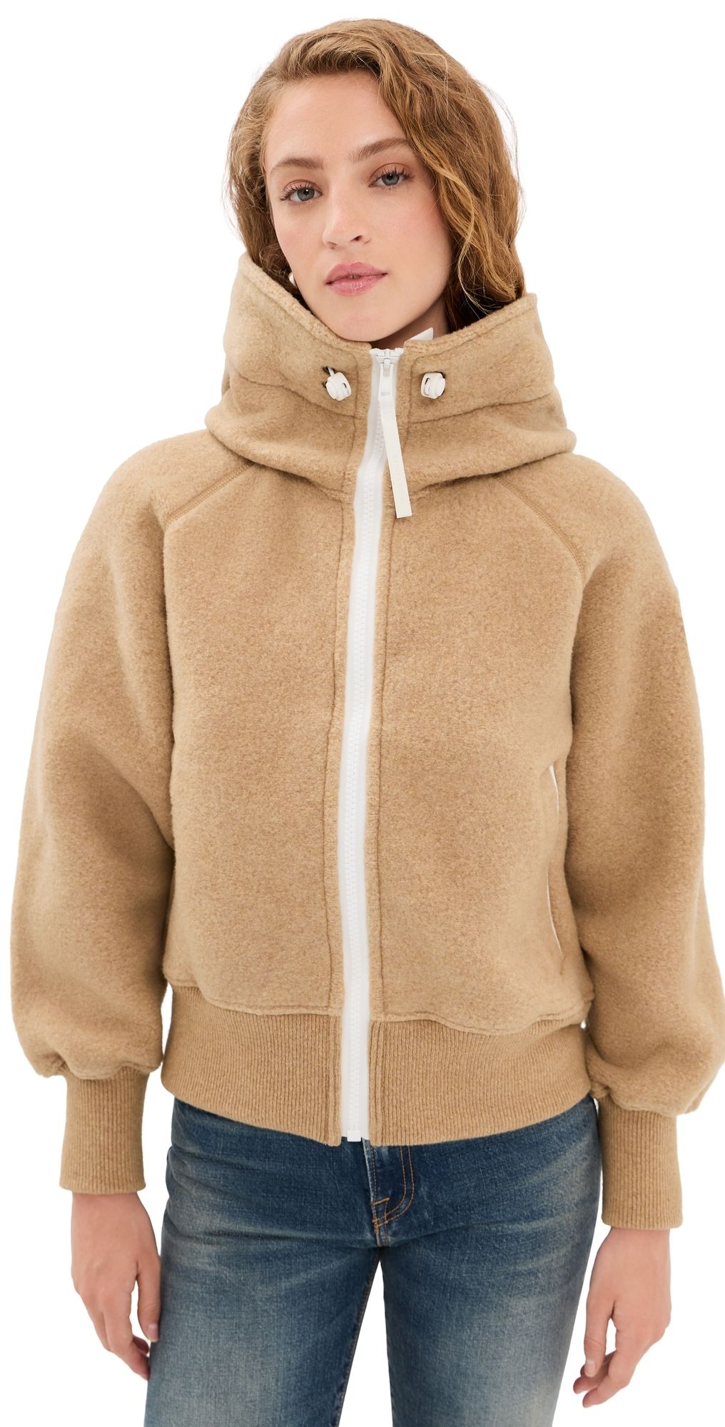 Canada Goose Chilliwack White Disc Fleece Bomber Ecru Beige M