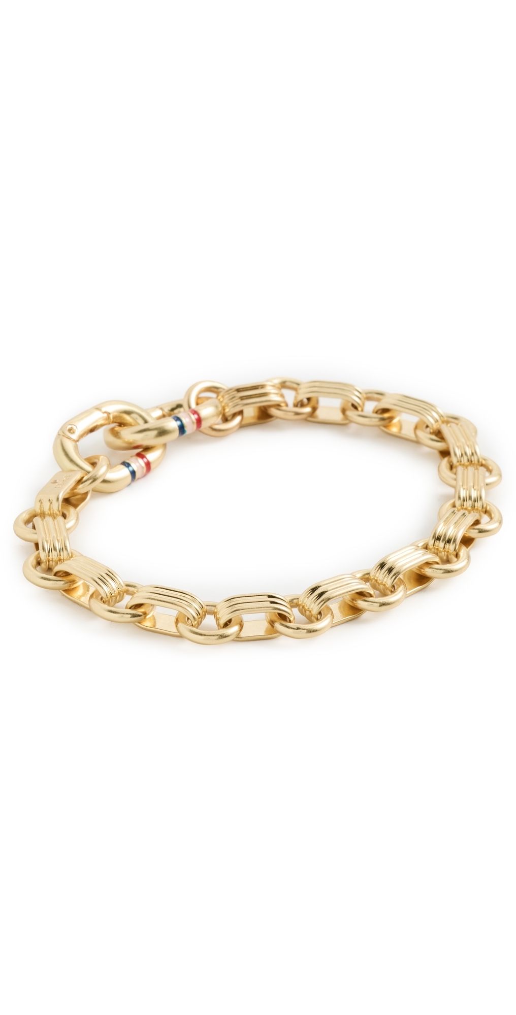 Clare V. Le Story Chain Bracelet Vintage Gold One Size