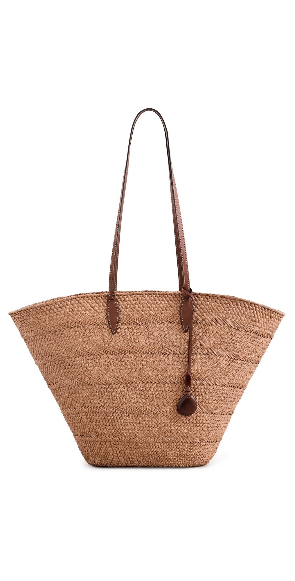 Hunting Season The Large Trapeze Basket Tote Bag Nuez/Cognac One Size