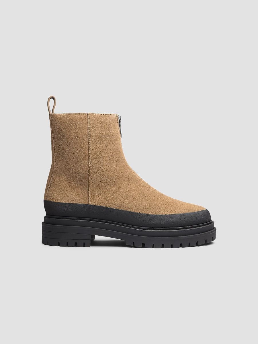rag & bone Women's Bedford 45MM Suede Ankle Boots - Dijon Suede - Size 7
