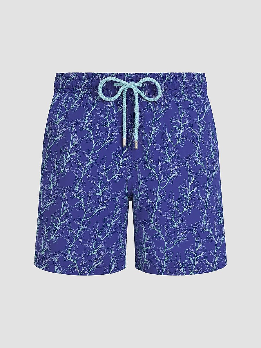 Men's Mistral Embroidered X-Ray Seaweed Swim Trunks - Royal Sky - Size XXL