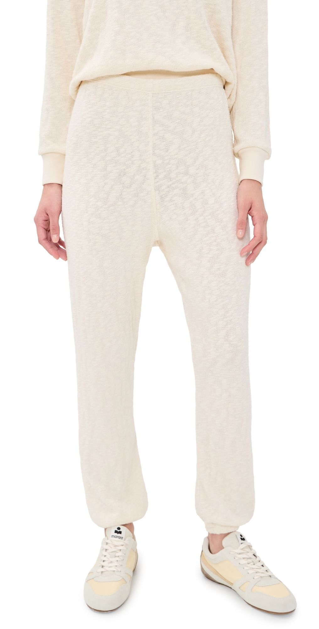 perfectwhitetee Keanu Coastal Slub Sweatpants Natural L