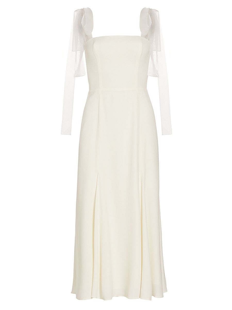 Women's Kairo Crepe Midi-Dress - Ivory - Size 6