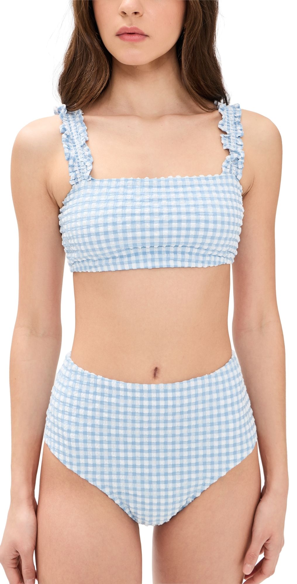 Hill House Home The Teagan Bikini Set Blue Gingham S
