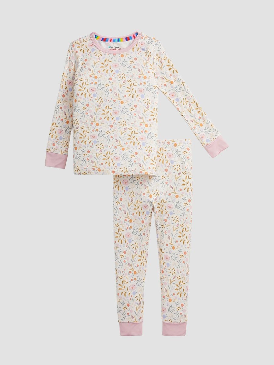 Girl's Little Girl & Girl's Oinklet Pajamas - Multi - Size 6