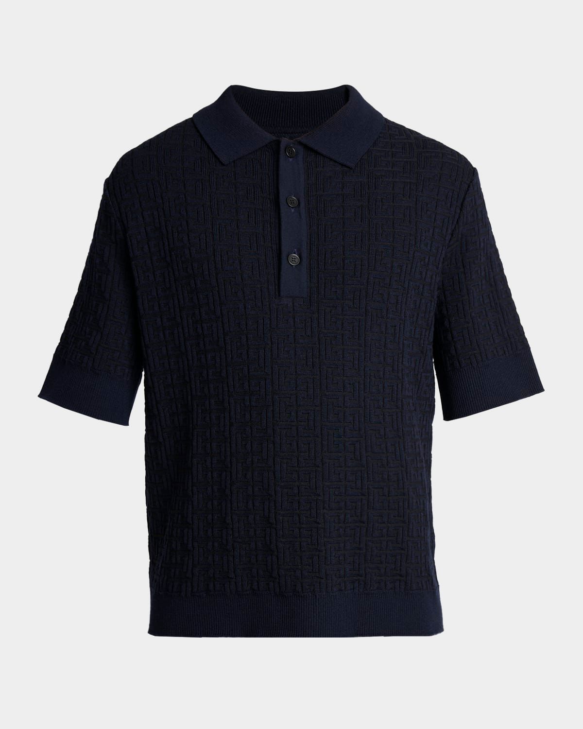 Men & apos;s PB Monogram Knit Polo Shirt
