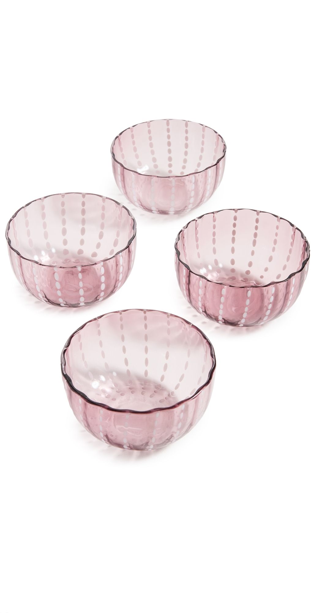 Zafferano Perle Small Bowl Set of 4 Amethyst One Size