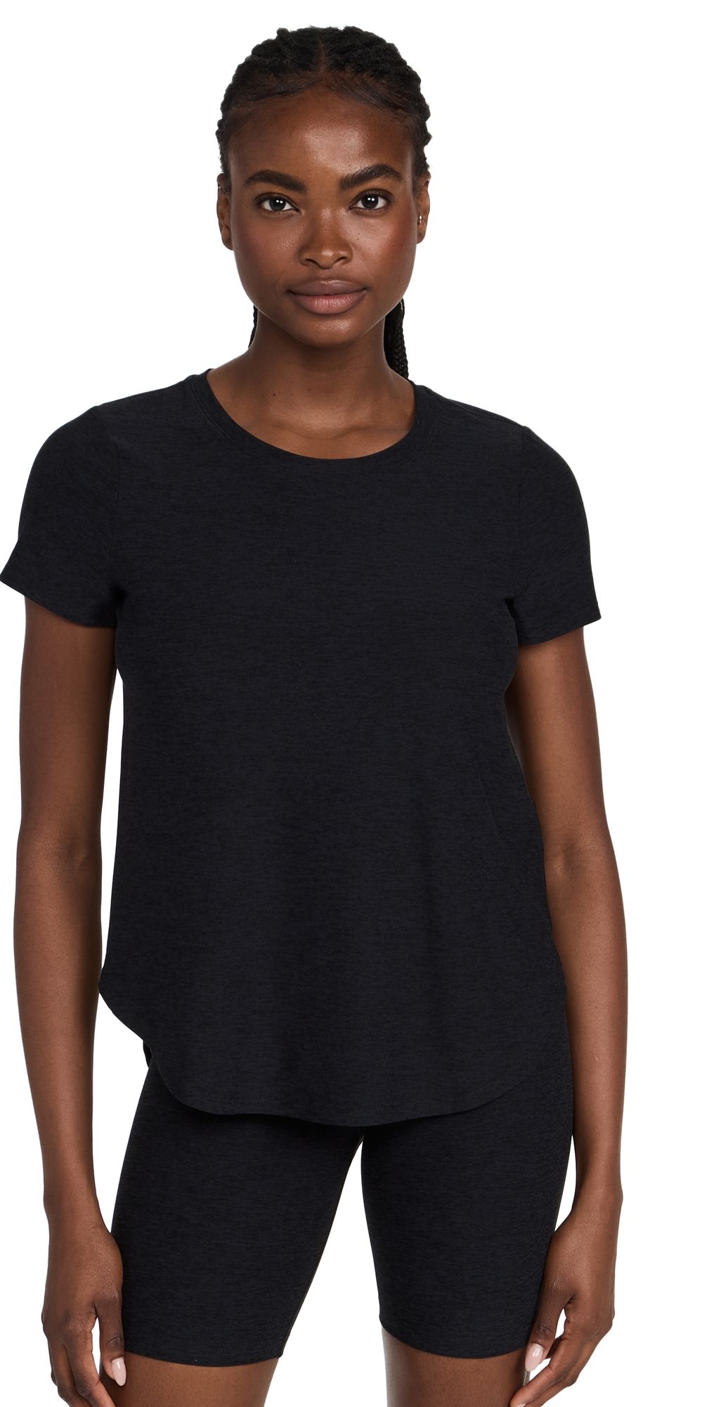 Beyond Yoga On The Down Low Tee Darkest Night XL