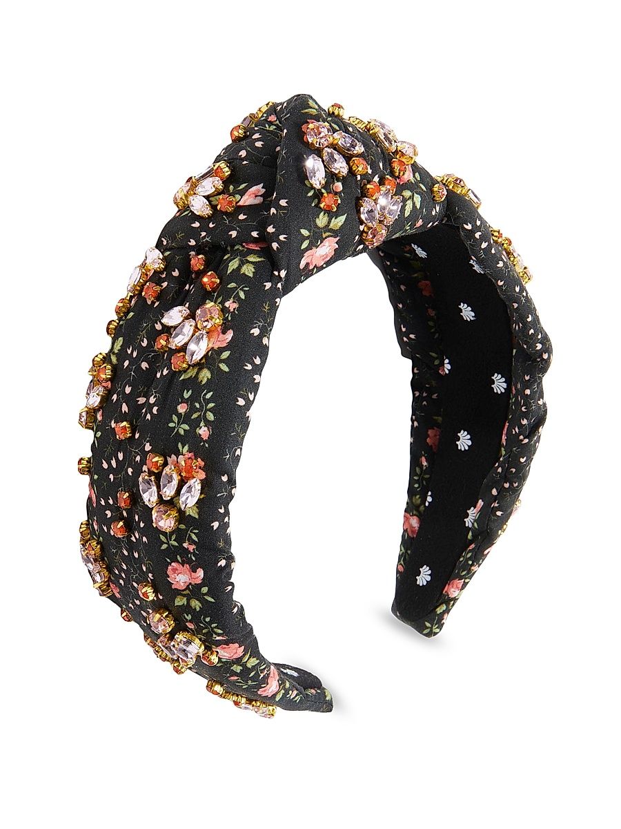 Women's Knotted Liberty Floral-Embellished Headband - Evie Stripe