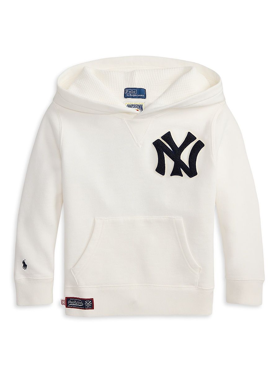 Little Boy's & Boy's Ralph Lauren x MLB Fleece Hoodie - Deckwash White - Size 16