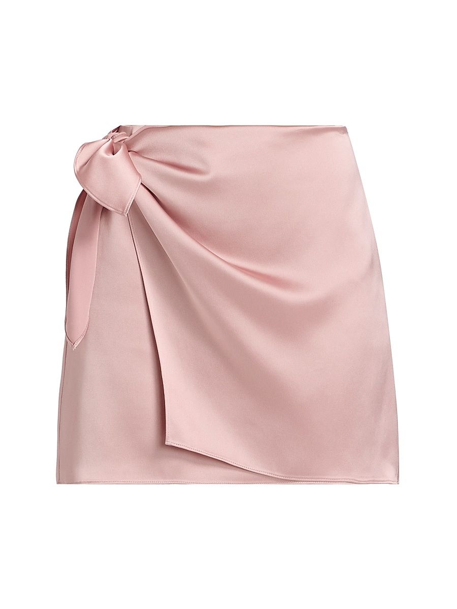Women's Lydia Satin Crepe Miniskirt - Ballet Pink - Size 00
