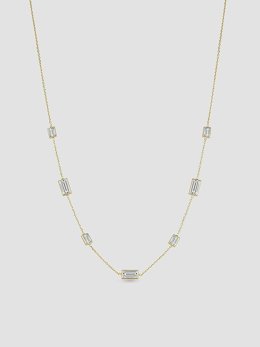 Women's 14K Yellow Gold Fresco Station Necklace - Gold