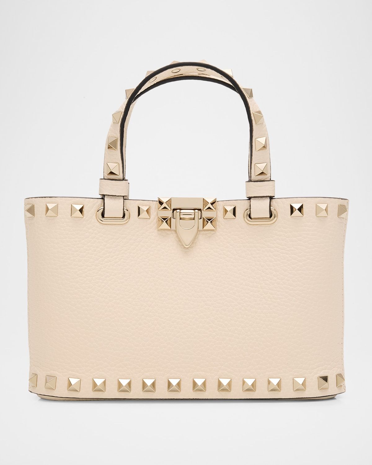 Rockstud Mini Grainy Calfskin Shopping Bag