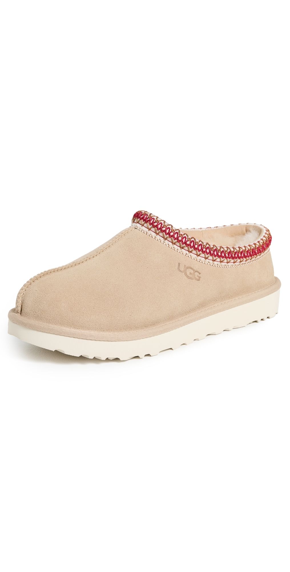 UGG Tasman II Slippers Sand/Dark Cherry 8