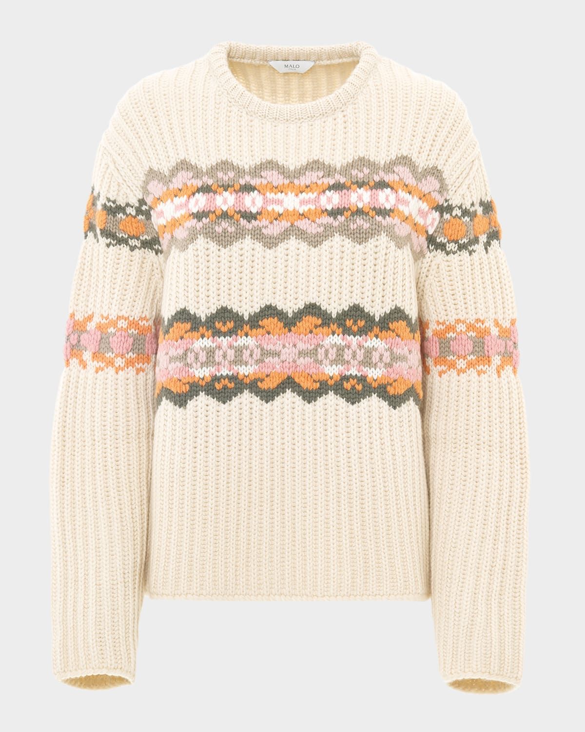 Freya Fair Isle Cashmere Crewneck Sweater