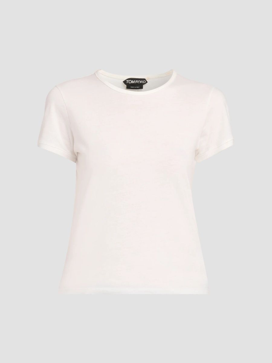 TOM FORD Women's Cotton Jersey T-Shirt - White - Size 0
