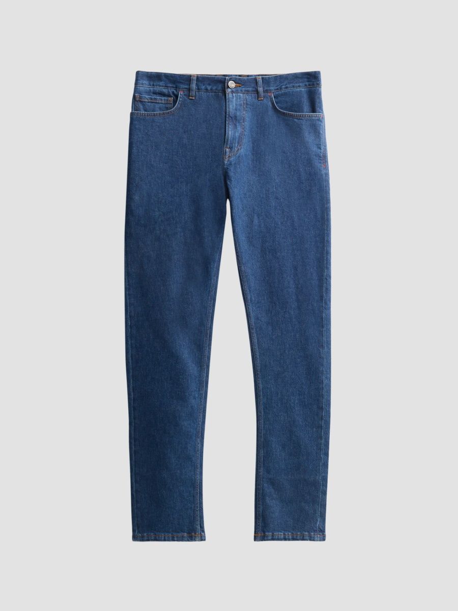 Isaia Men's Indigo Slim-Straight Jeans - One Wash - Size 42