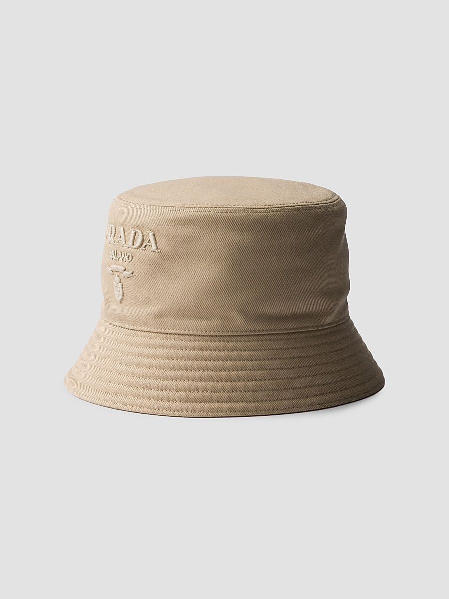 Men's Drill Bucket Hat - Beige Khaki - Size Medium