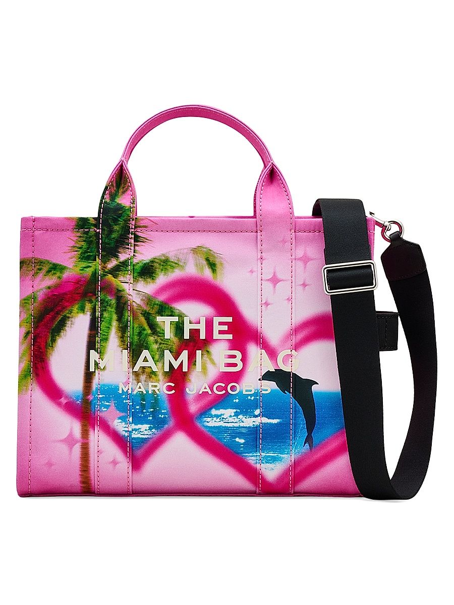 Women's The City Medium Miami Cotton-Blend Tote Bag - Miami