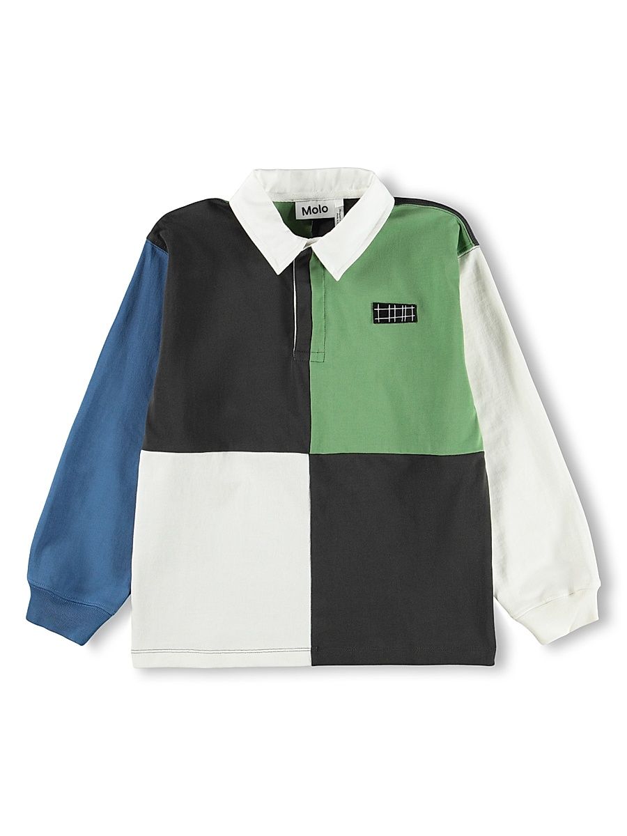 Little Boy's & Boy's Colorblocked Cotton Polo Shirt - Size 7