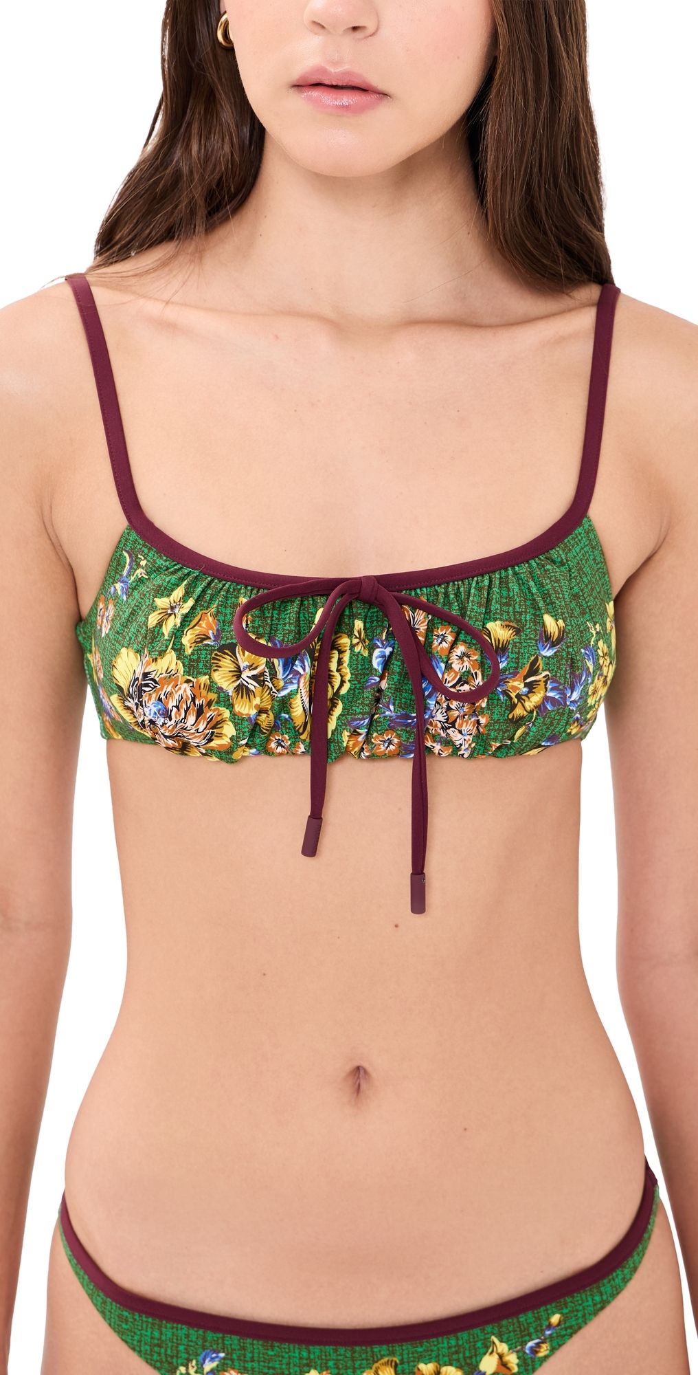 ALÉMAIS Phyllis Balconette Top Green XXS