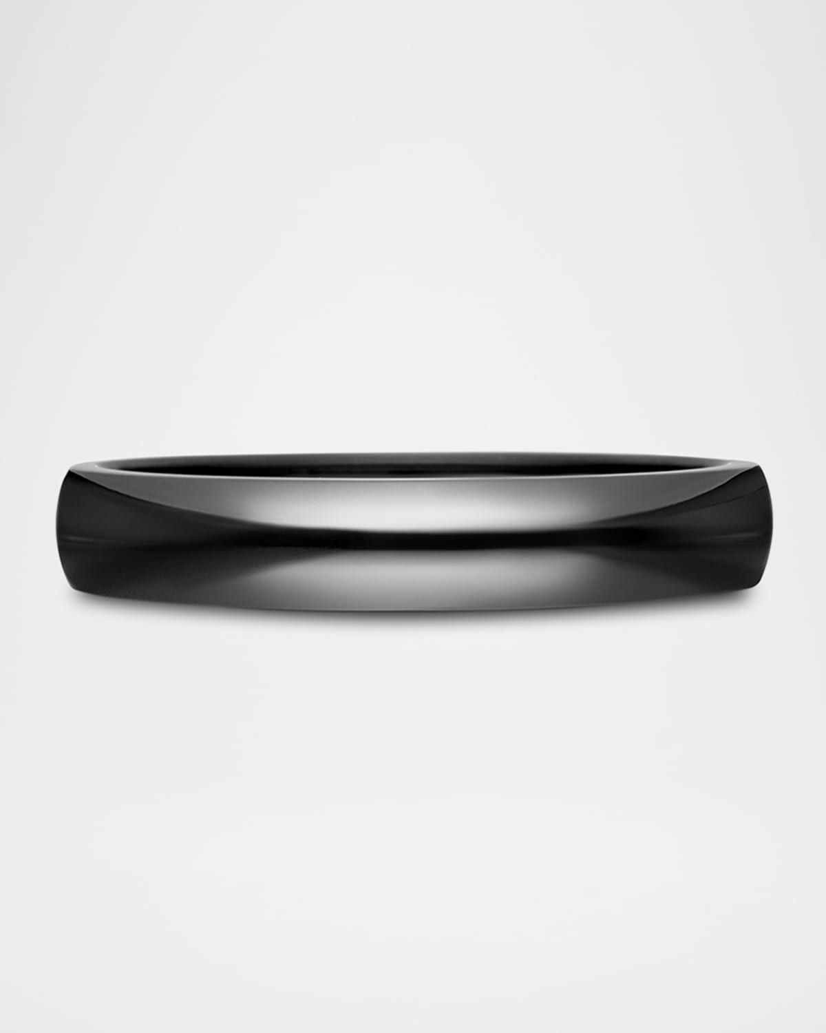 Men & apos;s DY Classic Band Ring in Titanium, 4mm