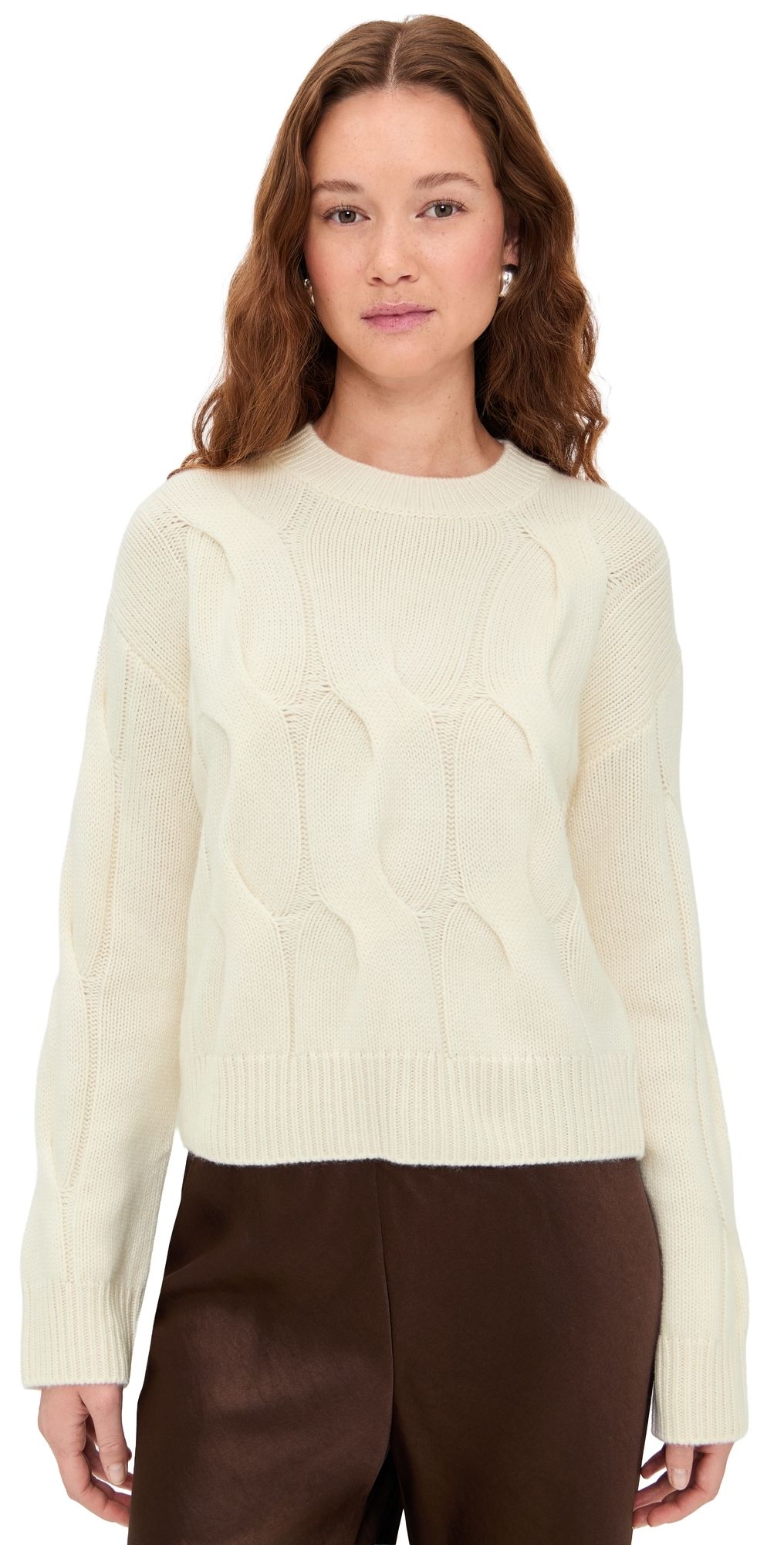 LISA YANG Sammie Cashmere Sweater Cream 1