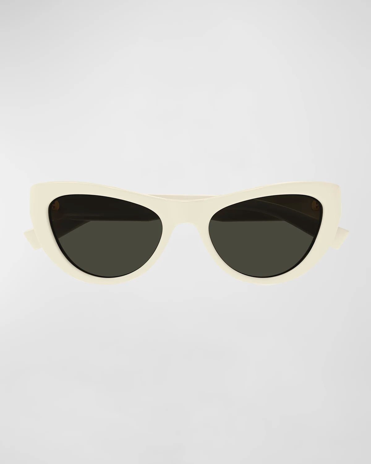 Sleek Logo Plastic Cat-Eye Sunglasses