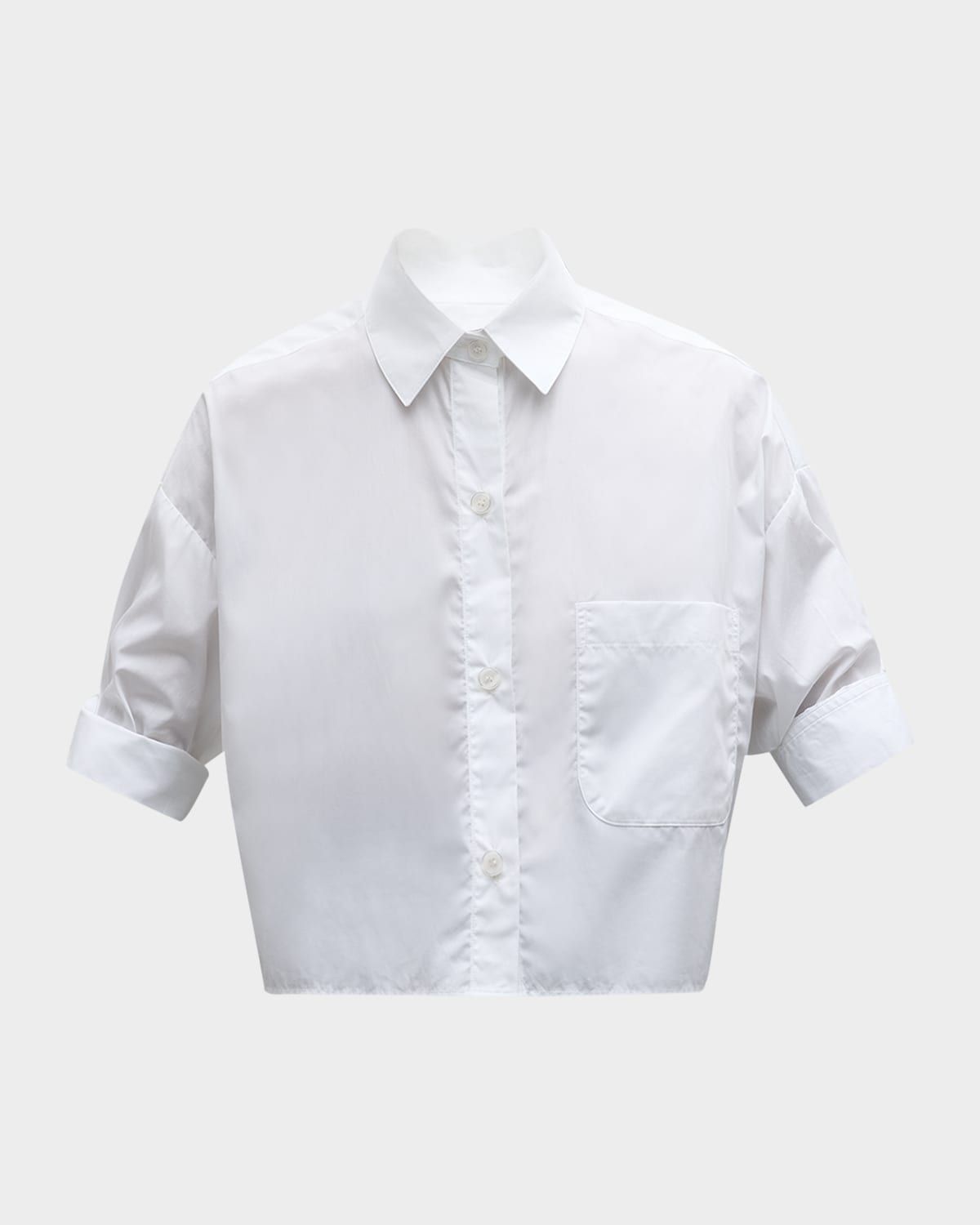 Next Ex Cropped Shirt in Superfine Cotton