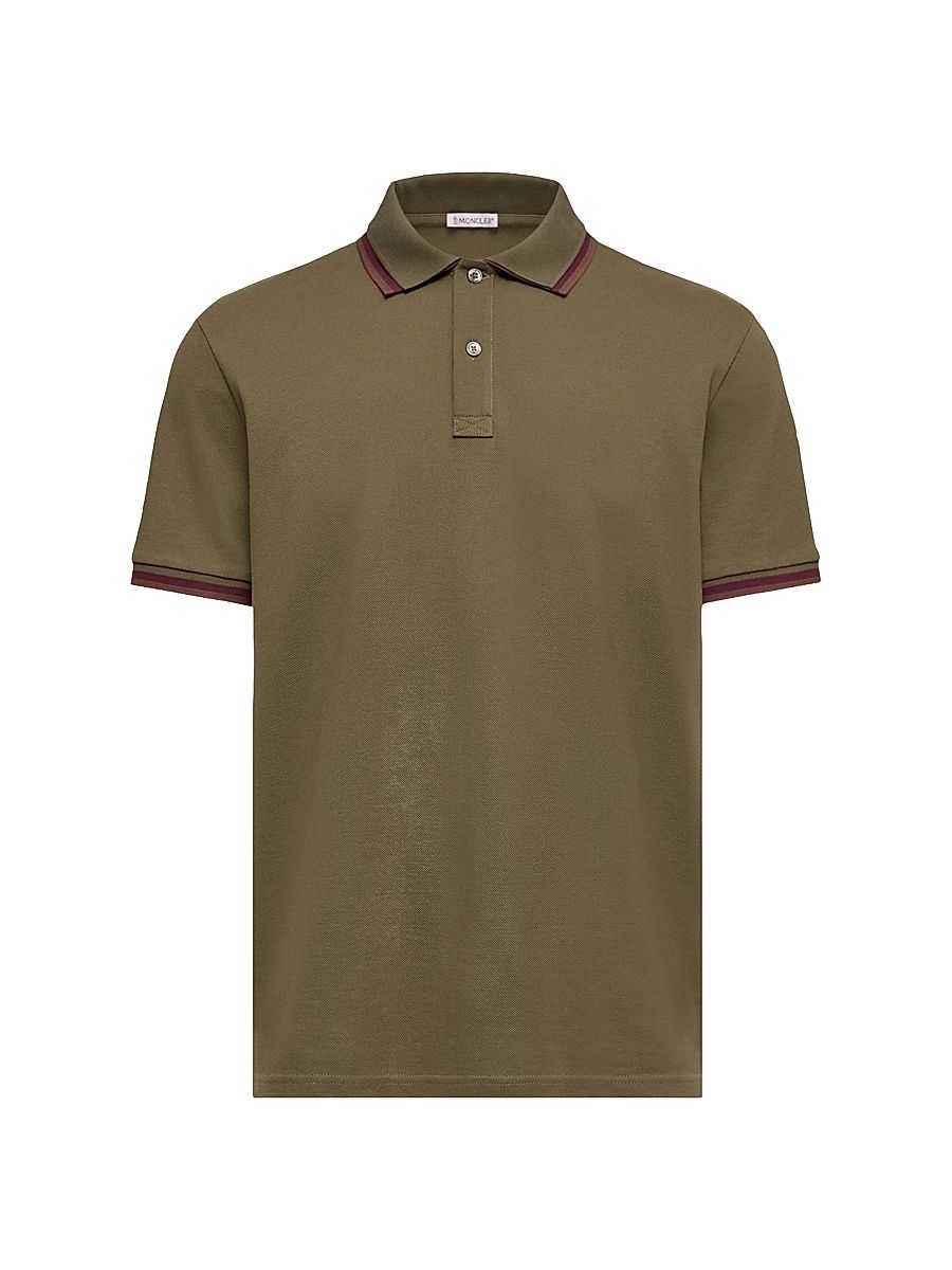 Men's Cotton Piquet Polo Shirt - Olive Green - Size XXXXL