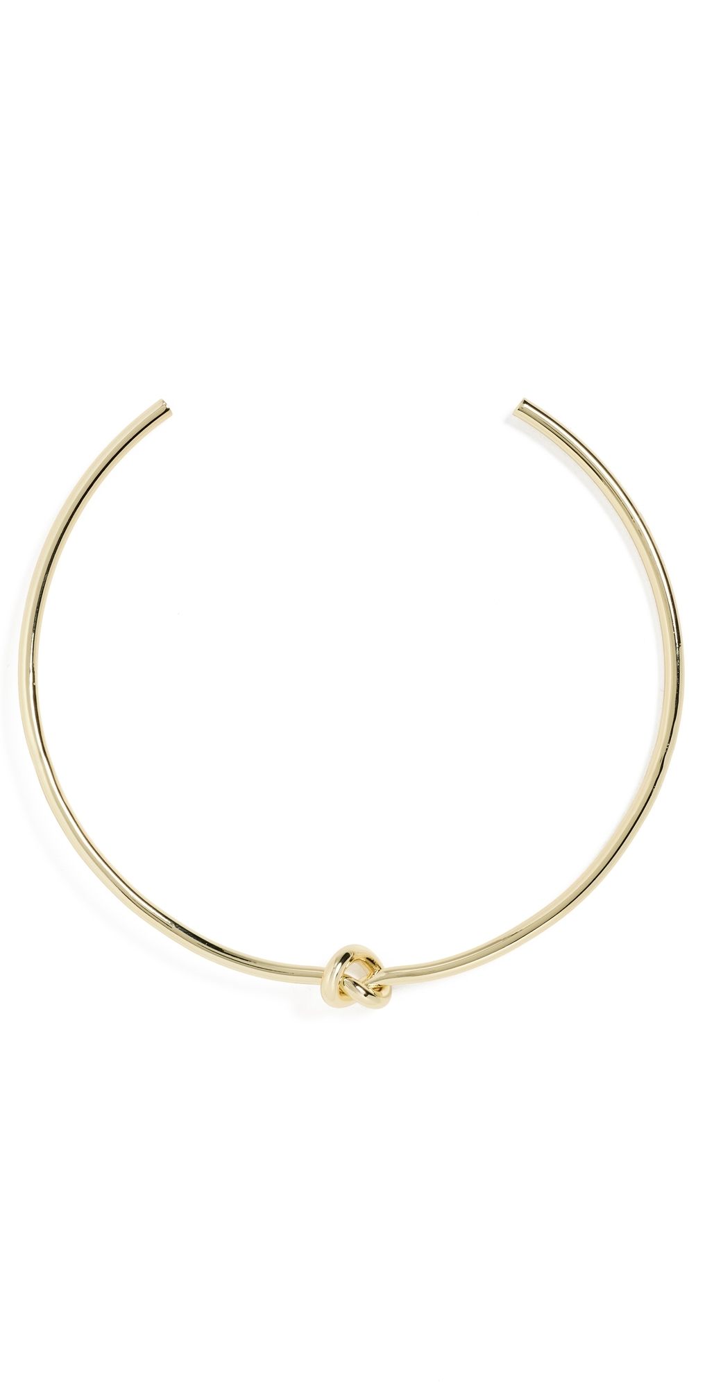 SHASHI Knot Cuff Necklace Gold One Size