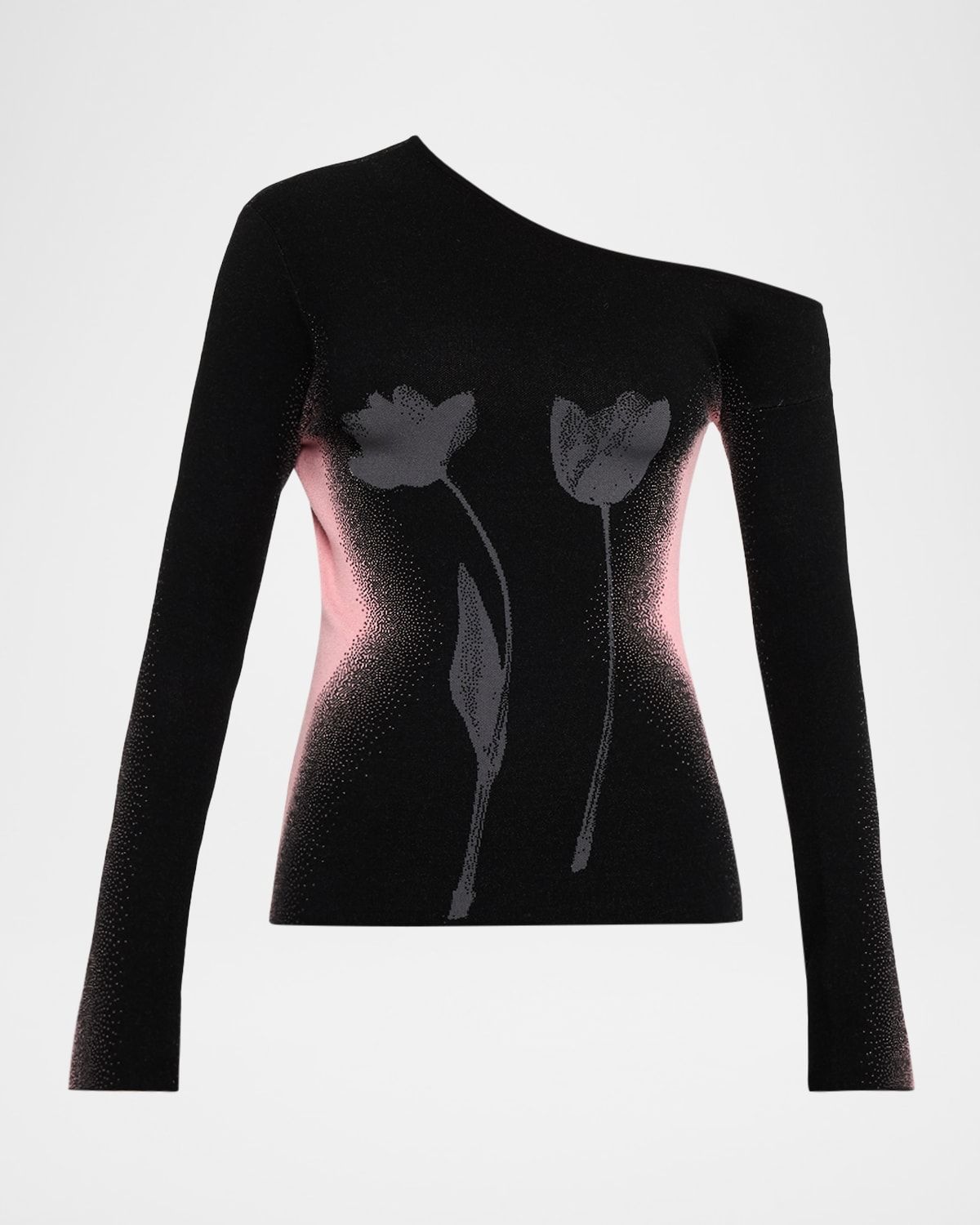 Melia Asymmetric Long-Sleeve Top