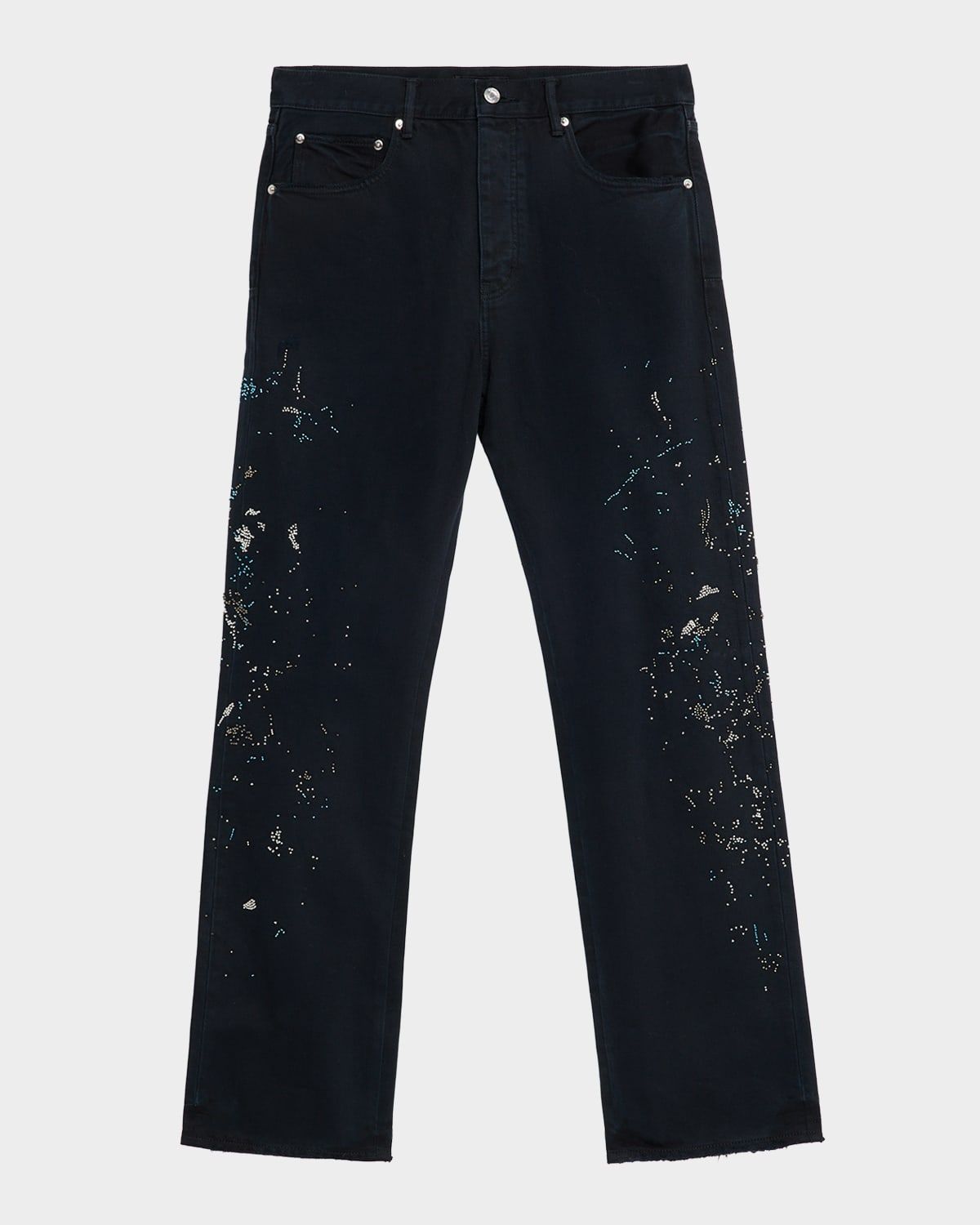 Men & apos;s Beaded Splatter Five-Pocket Pants