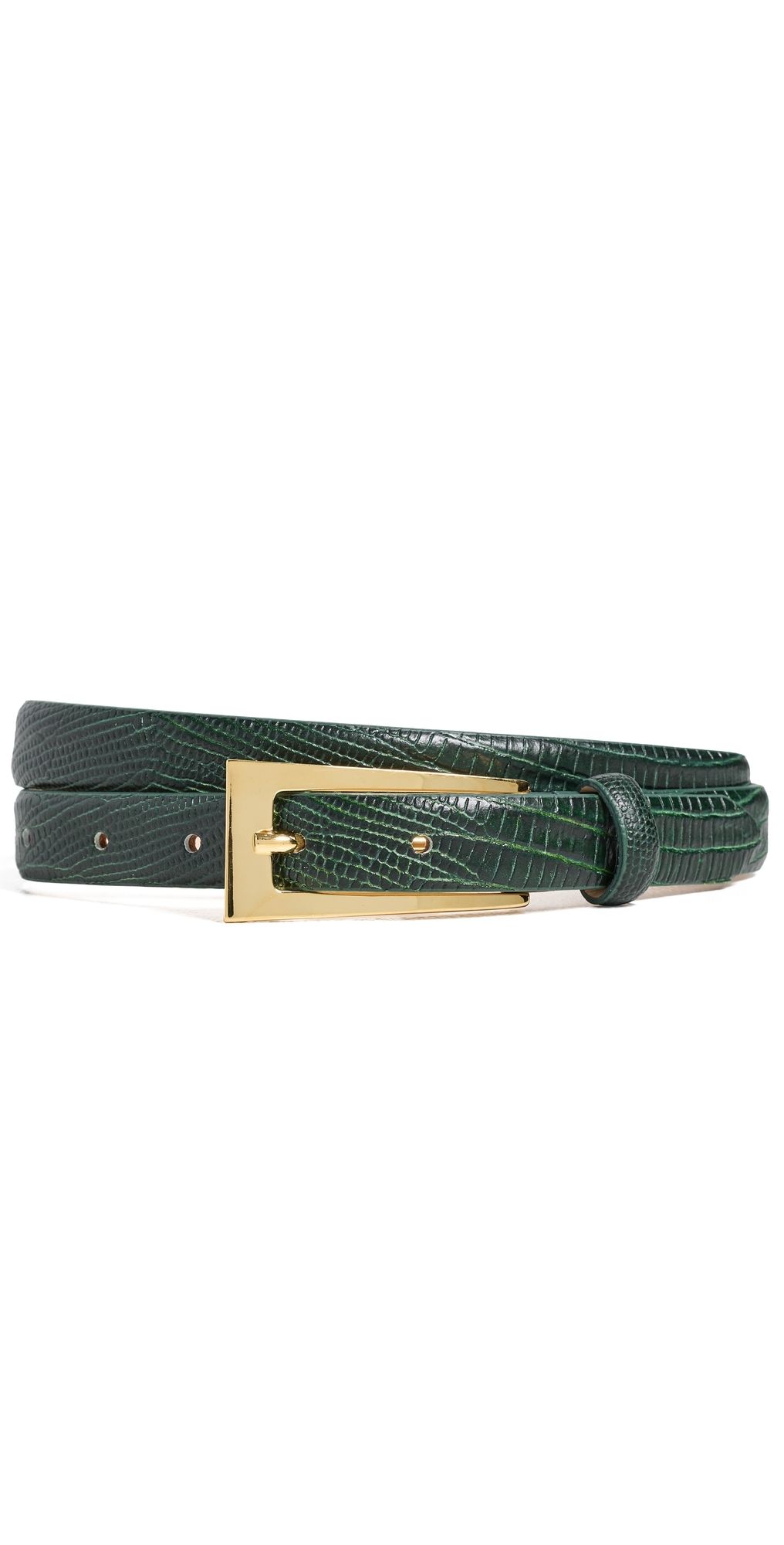 Aureum Mini No. 10 Belt Emerald Lizard M/L