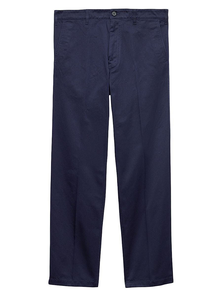 Men's Cotton Chino Pants - Blue - Size 38