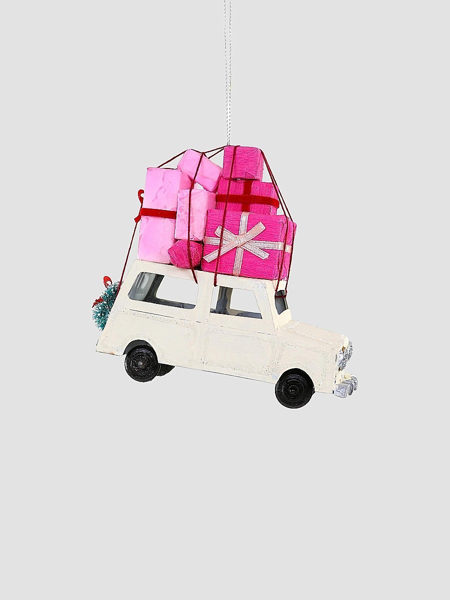 A Merry Delivery Metal Ornament