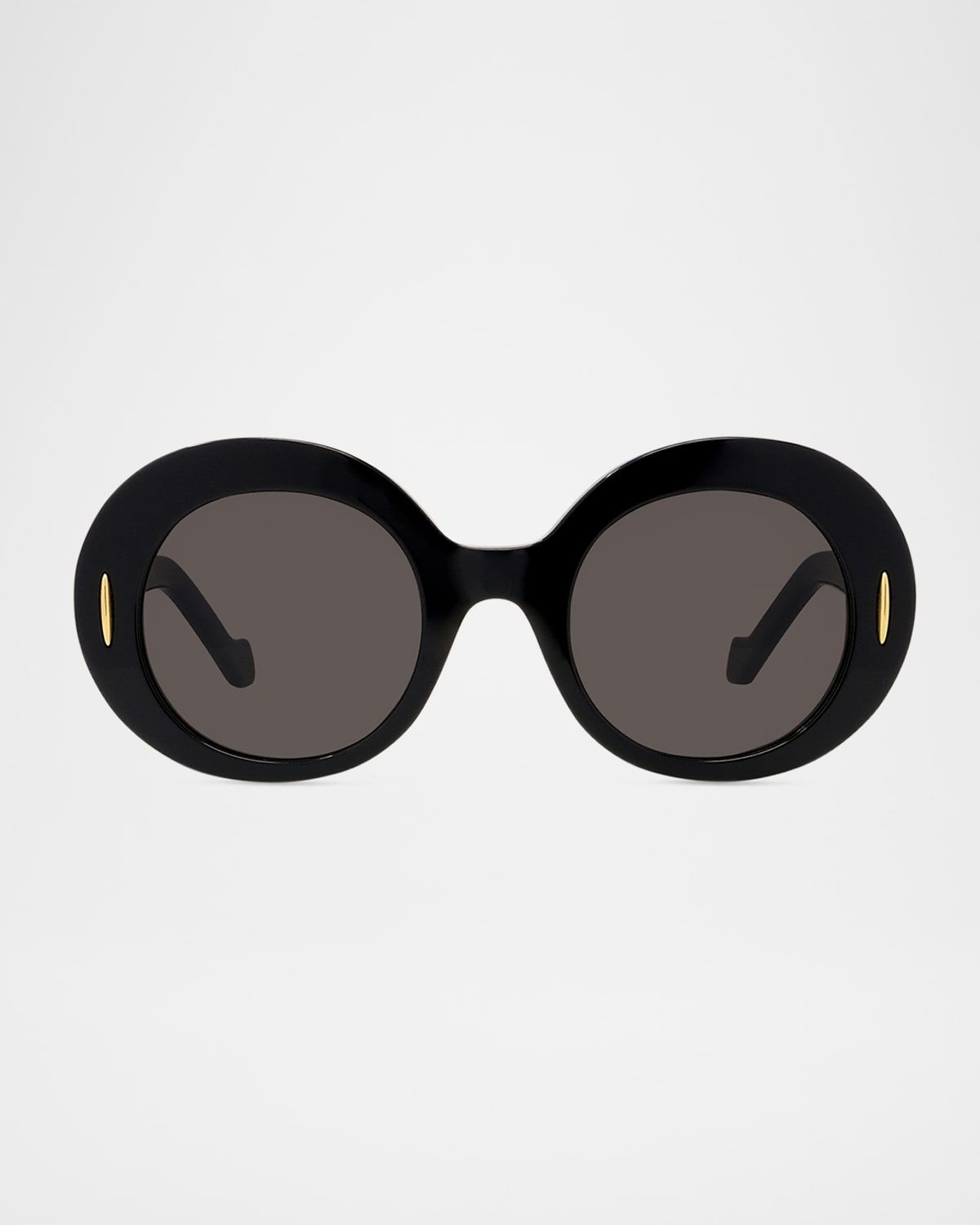 Oval Acetate Sunglasses W/ Anagram