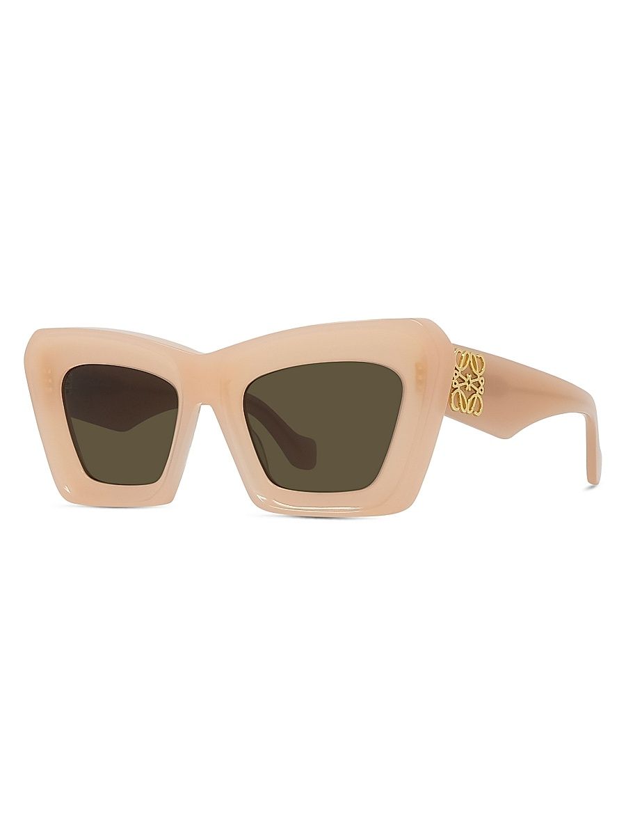 Women's Anagram 52MM Cat-Eye Sunglasses - Pink Brown
