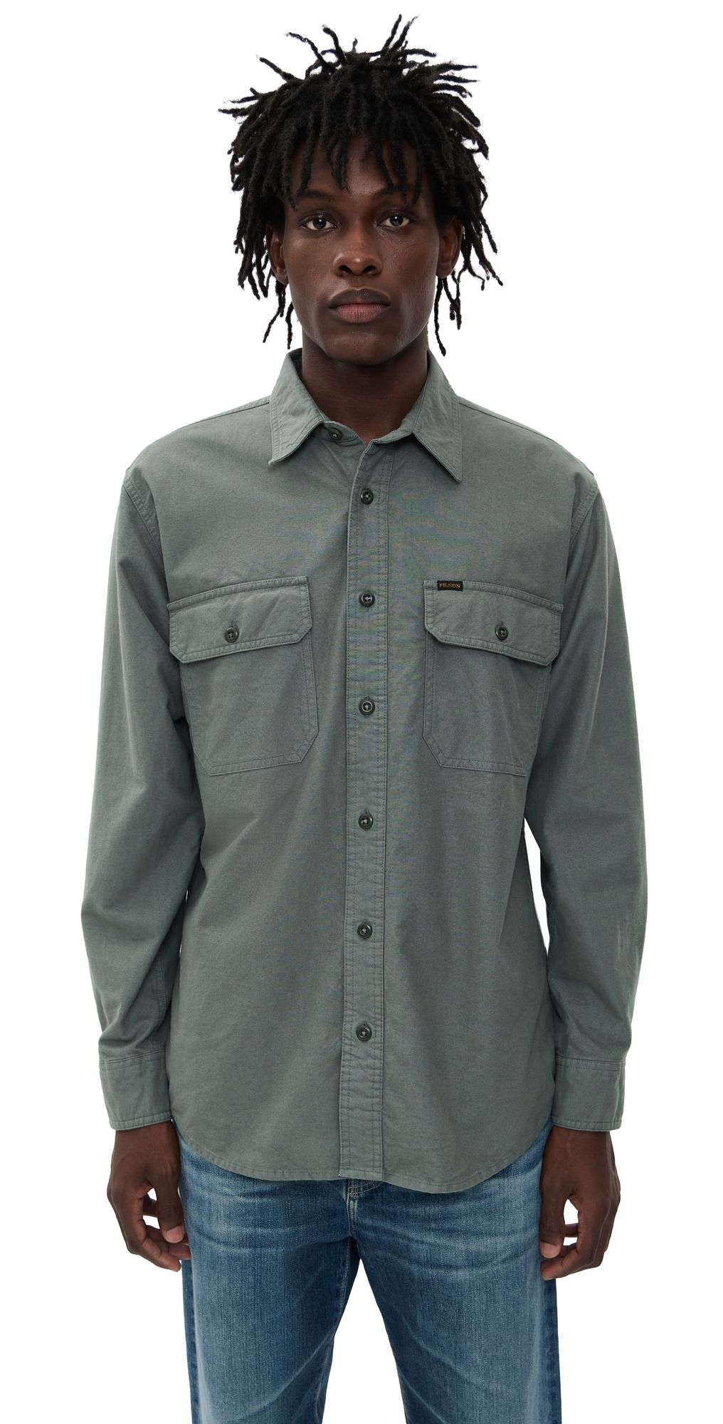 Filson Field Flannel Shirt Balsam Green XL