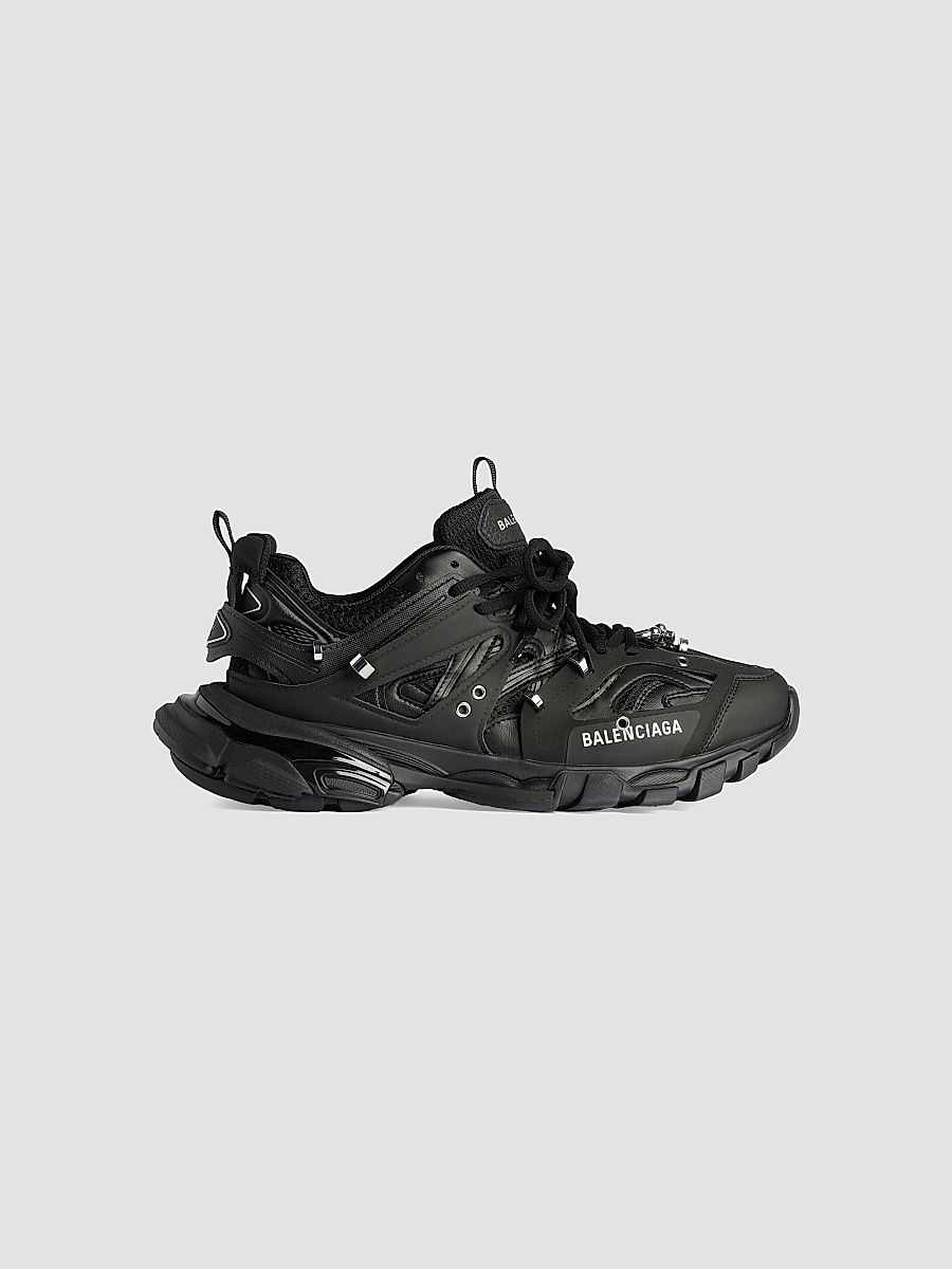 Balenciaga Women's Speed Knit Sneakers with Rhinestones - Black - Size 7