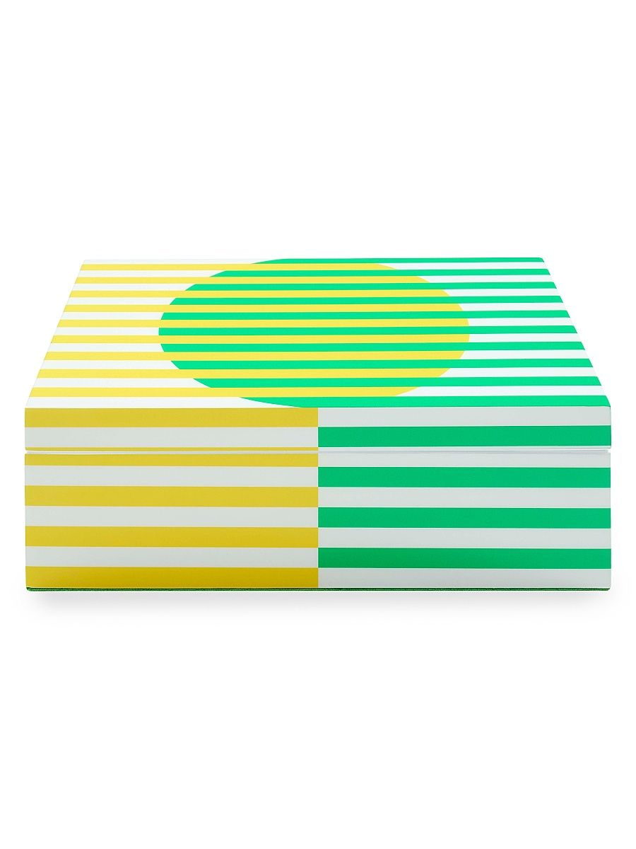 Copenhagen Lacquer Medium Box - Yellow Green